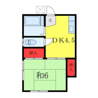 野口荘【2階】の間取り