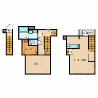 Bliss千歳烏山の間取り