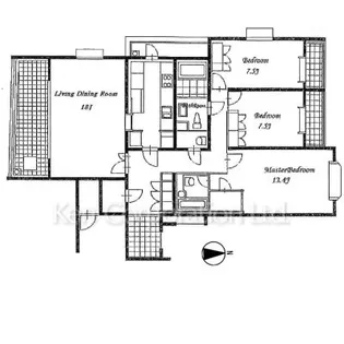 ノブレスヌーブ山手町【3階】の間取り