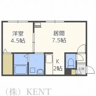 コーポ樹【2階】の間取り