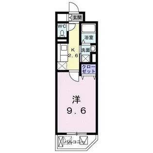 ディアコート武蔵【4階】の間取り