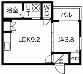 ルミエール若江岩田【3階】の間取り