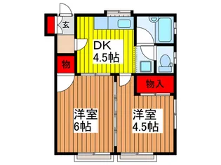 うちでハウス【2階】の間取り