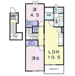 パーク レガシィII【2階】の間取り