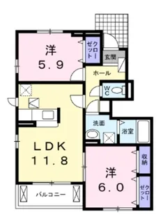 グラン・シェルIII【1階】の間取り