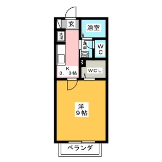 サニーコートふくはら【2階】の間取り