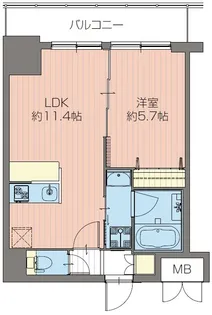 ORSUS新大阪【3階】の間取り