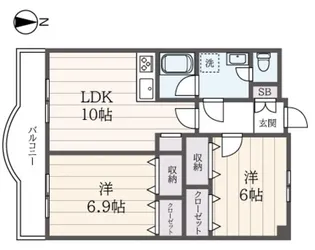 アルカディア東戸塚【4階】の間取り