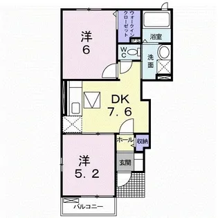 アルドーレ I【1階】の間取り