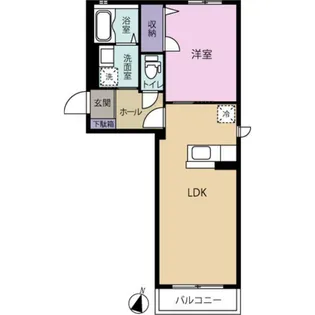 シティパル荏隈 A・B棟【1階】の間取り