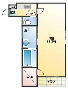 サンライズ田端【1階】の間取り