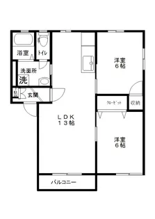 ドムスA【2階】の間取り