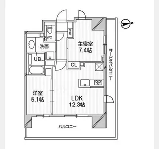 M白金台【4階】の間取り