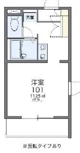 レオパレスシェル都【3階】の間取り