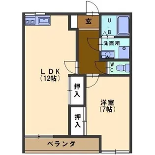 ウエストコート金沢【2階】の間取り