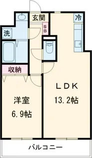 リバーサイド天神【4階】の間取り