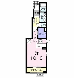 シエリアB【1階】の間取り