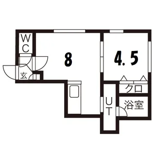 シャンブルシック【2階】の間取り