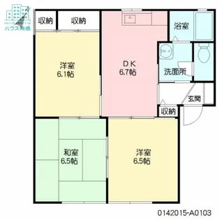 ディアス木場【1階】の間取り