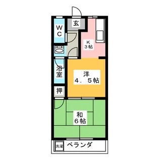 アーバンコートII【1階】の間取り