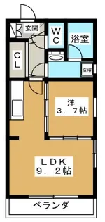 めるべーゆ池袋【2階】の間取り