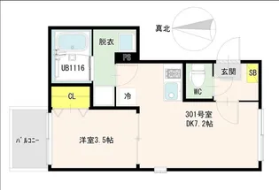 仮称)ハーモニーテラス東糀谷4丁目B【3階】の間取り