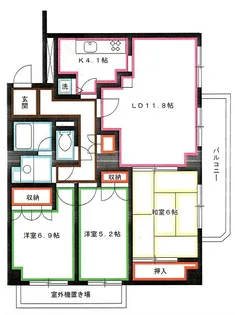 PARK NEWPORT【2階】の間取り