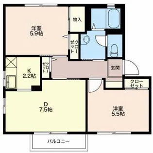 アステル【2階】の間取り