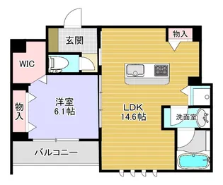 エルミタージュクール【3階】の間取り