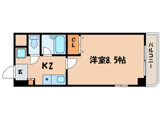 サンライズ西田【5階】の間取り