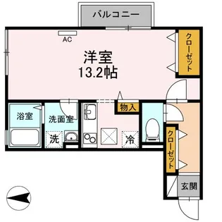 エクセレントONE B棟【1階】の間取り