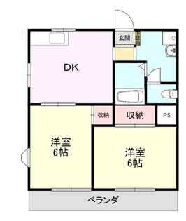 メロータウン【2階】の間取り