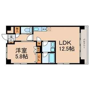 サプール津田沼【4階】の間取り