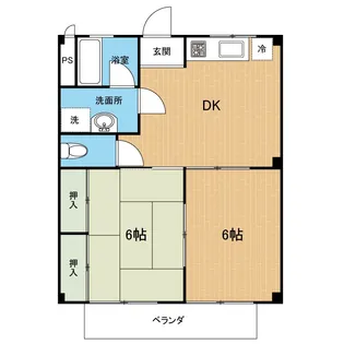 アメニティ出水II【1階】の間取り