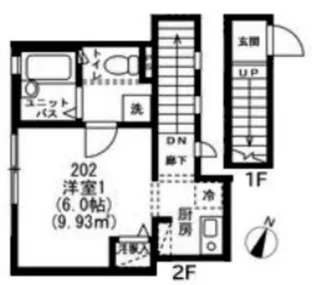 ピソ・ティエランジュ大塚【2階】の間取り