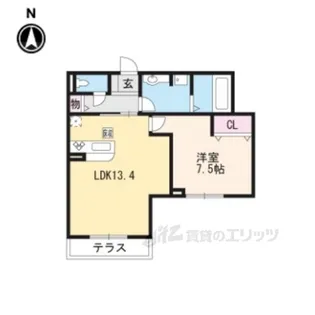 セジュールKOTO【1階】の間取り