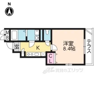 アスピリアハナミズキ【1階】の間取り