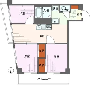 ライオンズマンション新高円寺【3階】の間取り