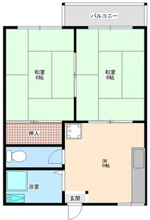 タウニーFI【1階】の間取り