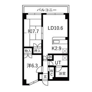 東加古川ミオ【4階】の間取り