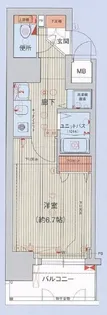 ライジングコート名古屋駅南【4階】の間取り