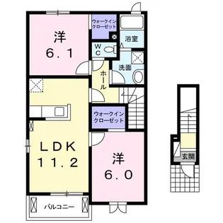 サニー鎗町VI【2階】の間取り