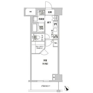ラ・メージュ山下公園【2階】の間取り