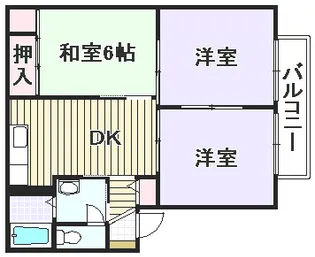 エスポアール北豊中【2階】の間取り