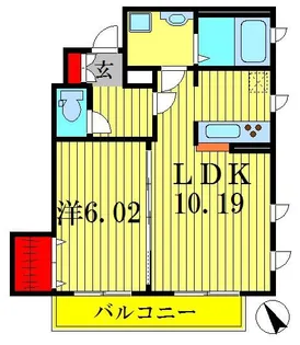 アオーレ東金町【1階】の間取り