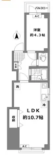 永福町フラット【4階】の間取り