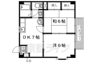 グラスガーデンI【1階】の間取り