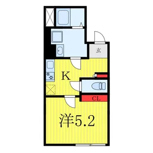 ルクシア北赤羽【2階】の間取り