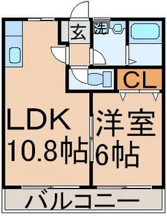 メゾンド グリーン ヒル【1階】の間取り