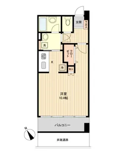 アーバンフラッツ榴ヶ岡【3階】の間取り